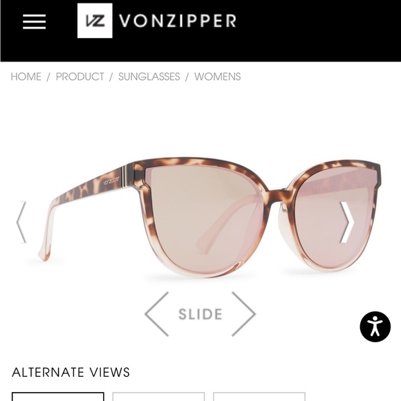 Von Zipper Accessories - Von Zipper tortoise sunglasses with pink mirrored lenses